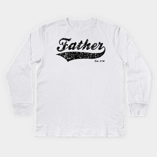 Father Est. 2016 Kids Long Sleeve T-Shirt